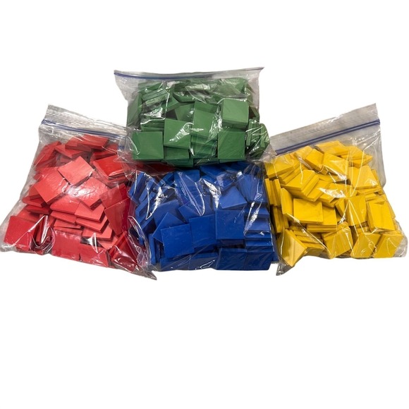 Wooden Math Manipulatives Blocks, Counting, Pattern, Sorting, Learning Classroom - Picture 9 of 15